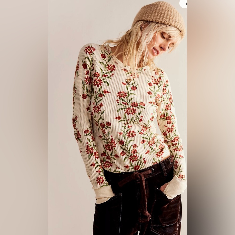 Free People Floral Thermal